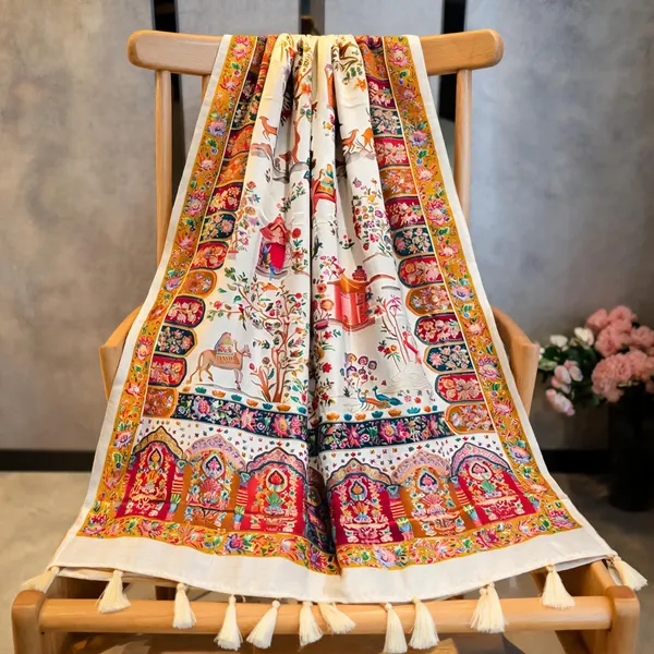 White_Silk_Pashmina_Print_All_Over_Figure_Design_Dupatta_For_Women