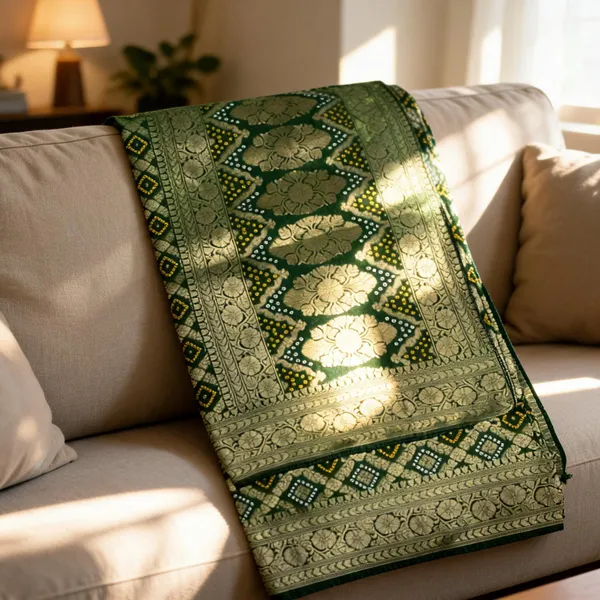 Green_Viscose_Silk_Bandhani_Zari_Designer_Pallu_Dupatta_For_Women
