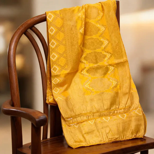 Yellow_Viscose_Silk_Bandhani_Zari_Designer_Pallu_Dupatta_For_Women