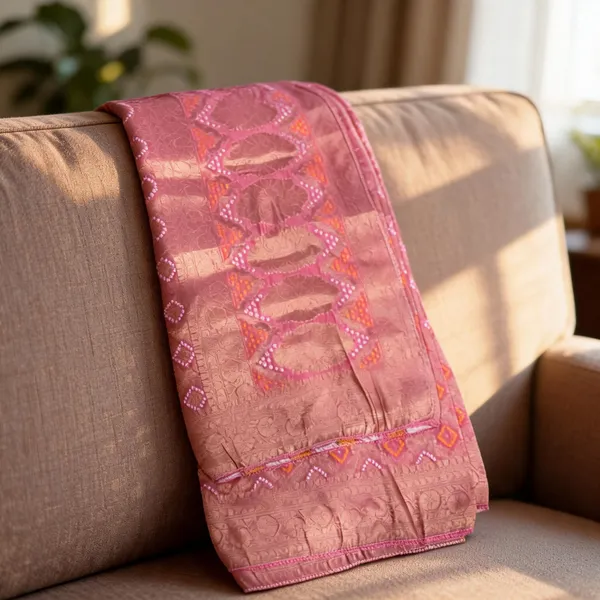 Pink_Viscose_Silk_Bandhani_Zari_Designer_Pallu_Dupatta_For_Women