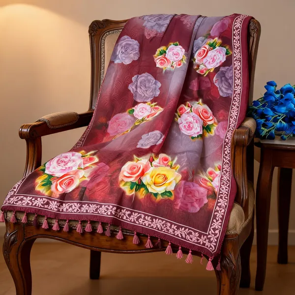 Multicolor_Tussar_Silk_Digital_Printed_Tassel_Dupatta_For_Women