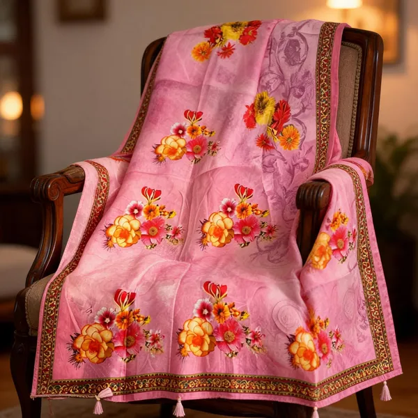 Multicolor_Tussar_Silk_Digital_Printed_Tassel_Dupatta_For_Women