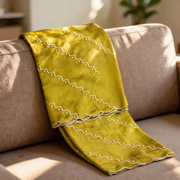 Lemon_Yellow_Vichitra_Silk_Sequin_Scalloped_Border_Dupatta_For_Women
