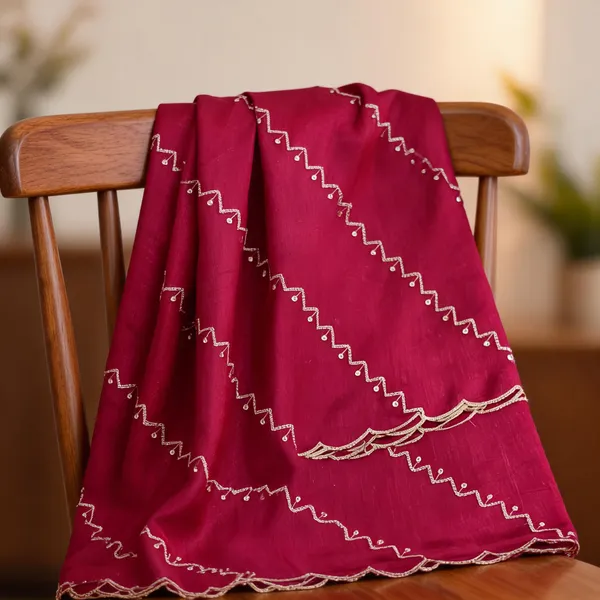 Pink_Vichitra_Silk_Sequin_Scalloped_Border_Dupatta_For_Women