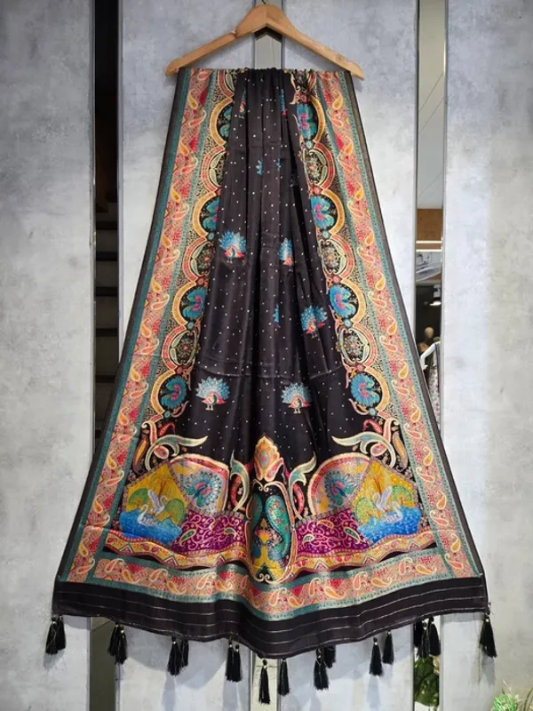Black_Gajji_Silk_Position_Work_Dupatta_For_Women