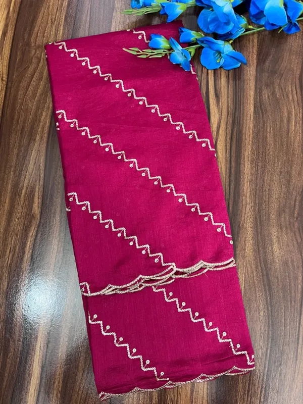 Pink_Vichitra_Silk_Sequin_Scalloped_Border_Dupatta_For_Women