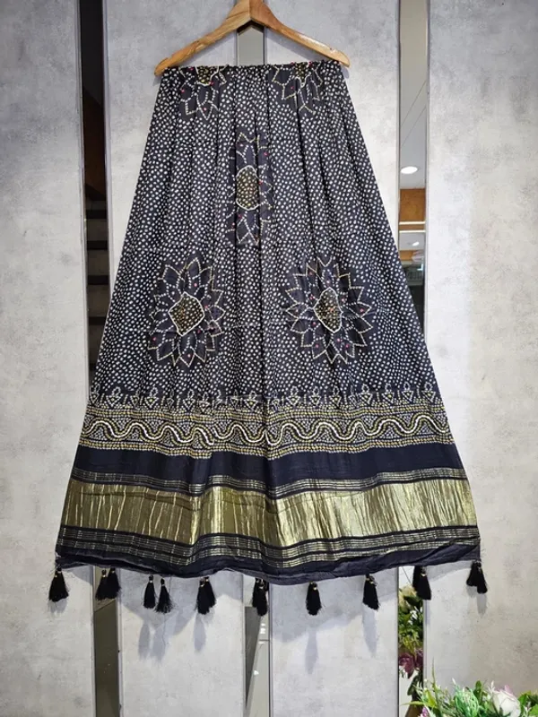 Violet_Modal_Silk_Bandhani_Print_Handwork_Dupatta_For_Women