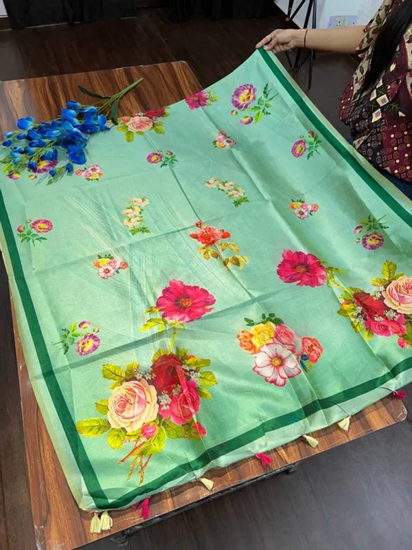 Multicolor_Tussar_Silk_Digital_Printed_Tassel_Dupatta_For_Women