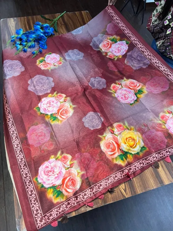 Multicolor_Tussar_Silk_Digital_Printed_Tassel_Dupatta_For_Women