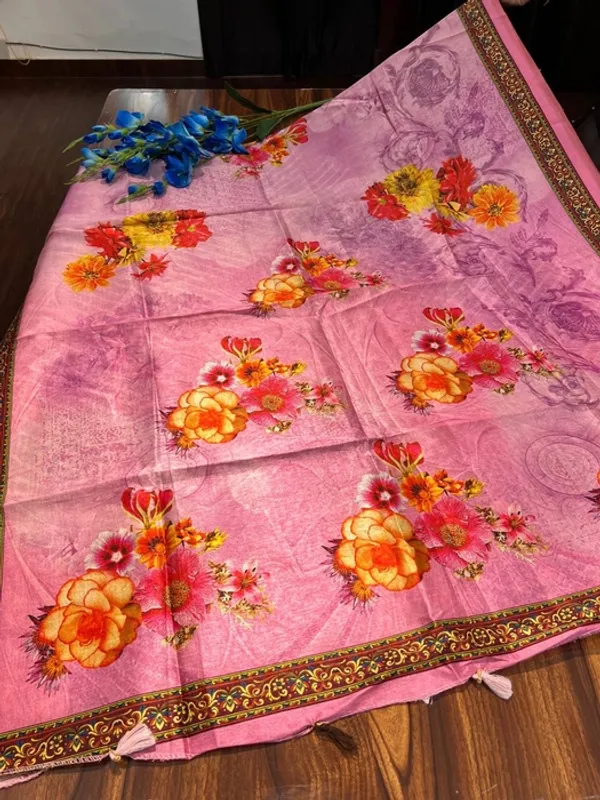 Multicolor_Tussar_Silk_Digital_Printed_Tassel_Dupatta_For_Women