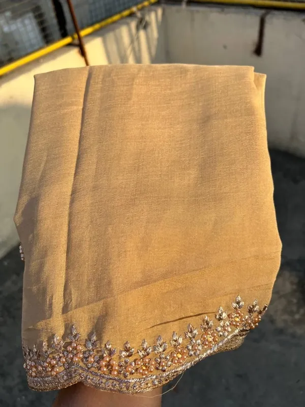 Golden_Silk_Stone_Work_Border_Dupatta_For_Women