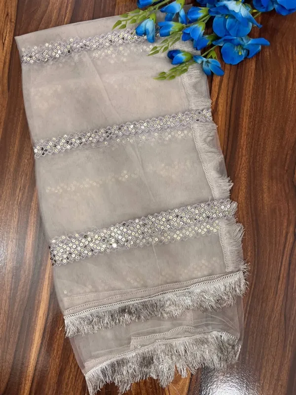 Grey_Net_Sequin_All_Over_Four-Side_Lace_Dupatta_For_Women