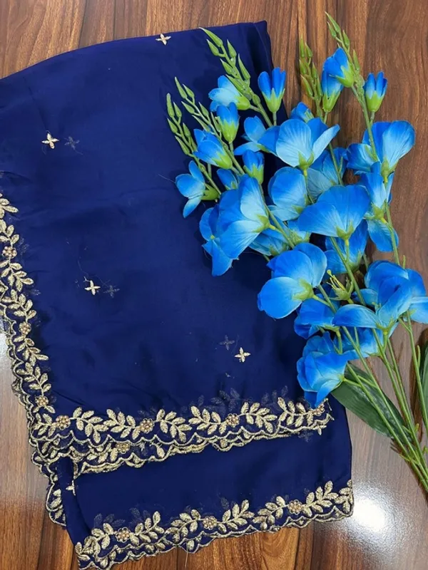 Violet_Silk_Four-Side_Border_Dupatta_For_Women