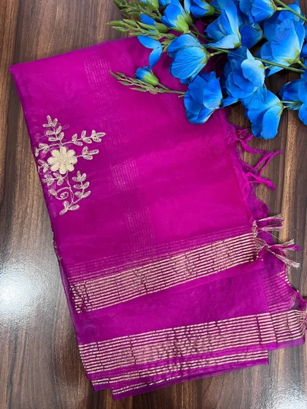 Purple_Organza_Gota_Patti_Zari_Border_Dupatta_For_Women