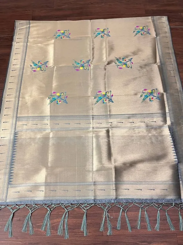 Multicolor_Silk_Full_Zari_Parrot_Pattern_Paithani_Dupatta_For_Women