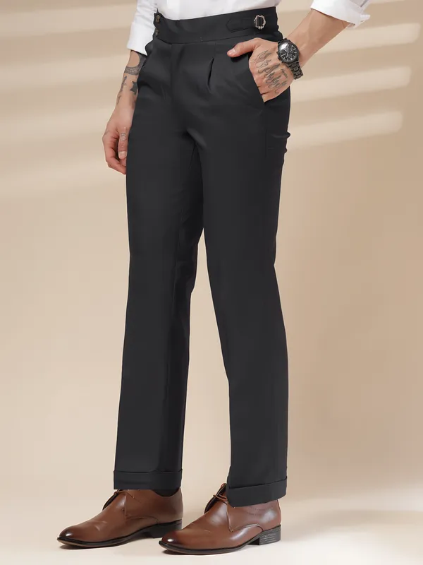 Black_Polyester_Buttoned_Gurkha_Pants_For_Men
