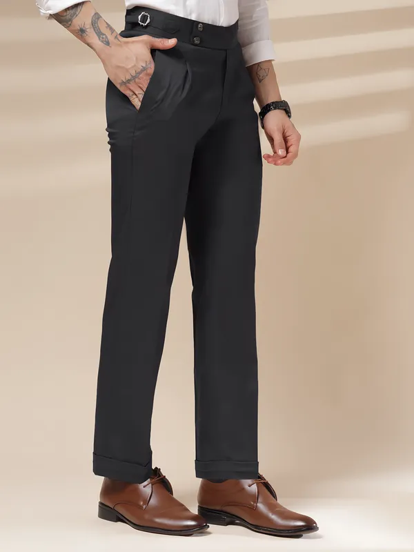Black_Polyester_Buttoned_Gurkha_Pants_For_Men