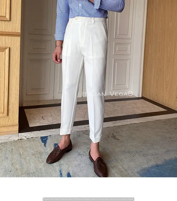 White_Cotton_Lycra_Straight_Fit_Formal_Pants_For_Men