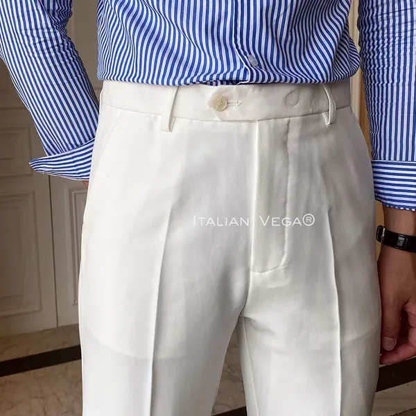 White_Cotton_Lycra_Straight_Fit_Formal_Pants_For_Men