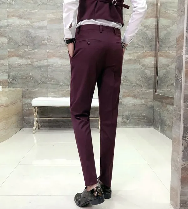 Wine_Cotton_Lycra_Straight_Fit_Formal_Pants_For_Men