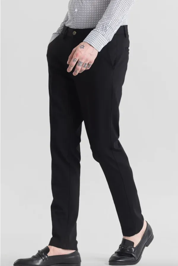Black_Cotton_Lycra_Slim_Fit_Casual_Trousers_For_Men