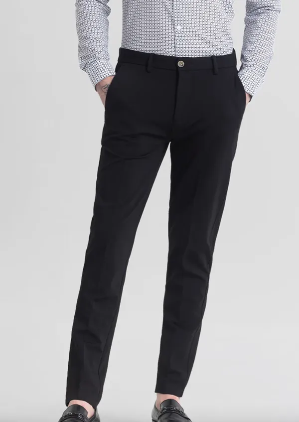 Black_Cotton_Lycra_Slim_Fit_Casual_Trousers_For_Men