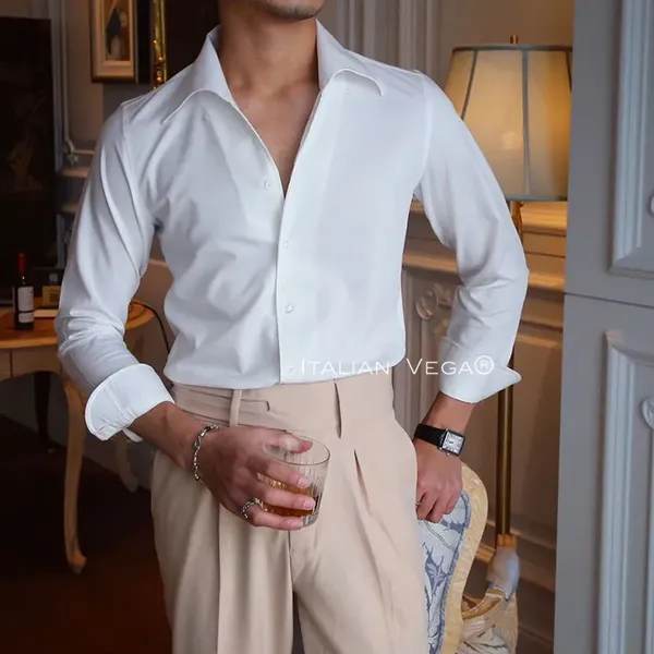 Ivory_White_Cotton_Solid_One_Piece_Collar_Shirt_For_Men
