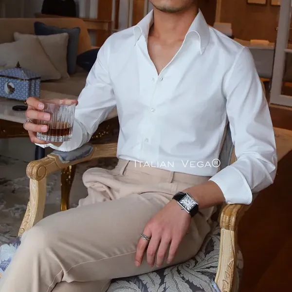 Ivory_White_Cotton_Solid_One_Piece_Collar_Shirt_For_Men