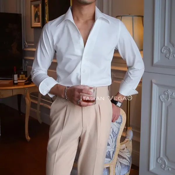 Ivory_White_Cotton_Solid_One_Piece_Collar_Shirt_For_Men