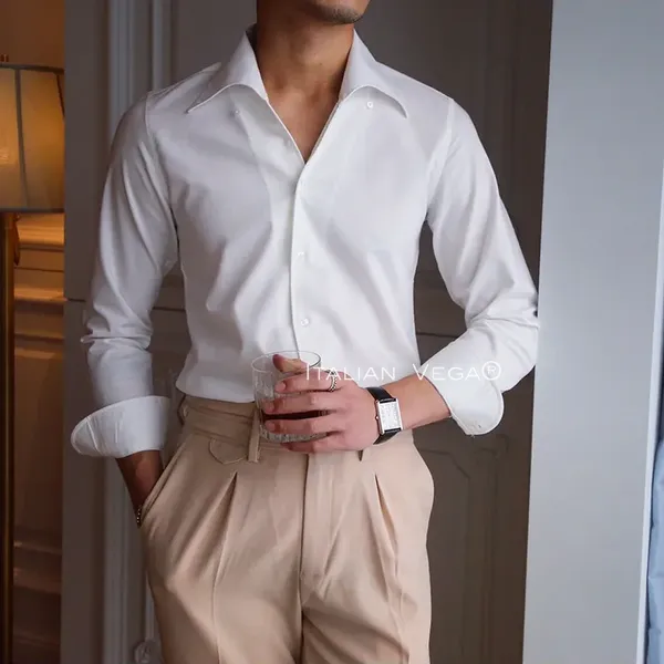 Ivory_White_Cotton_Solid_One_Piece_Collar_Shirt_For_Men