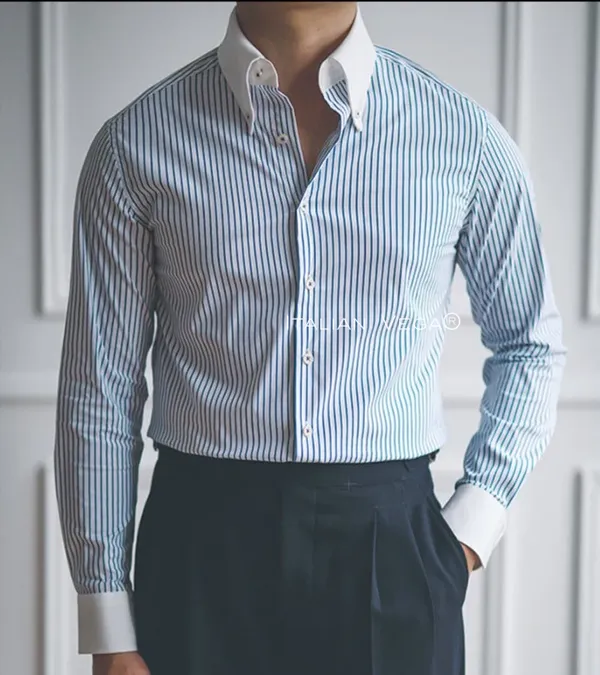 Blue_White_Cotton_Classic_Striped_Shirt_For_Men