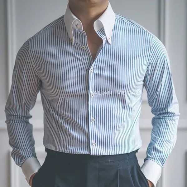 Blue_White_Cotton_Classic_Striped_Shirt_For_Men