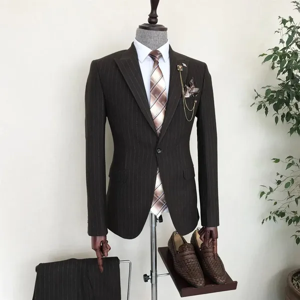Brown_Terry_Cotton_Striped_Single_Breasted_2_Piece_Suit_For_Men