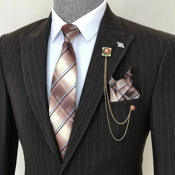 Brown_Terry_Cotton_Striped_Single_Breasted_2_Piece_Suit_For_Men