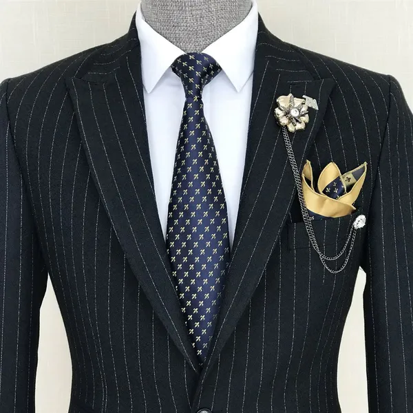 Navy_Terry_Cotton_Striped_Single_Breasted_2_Piece_Suit_For_Men