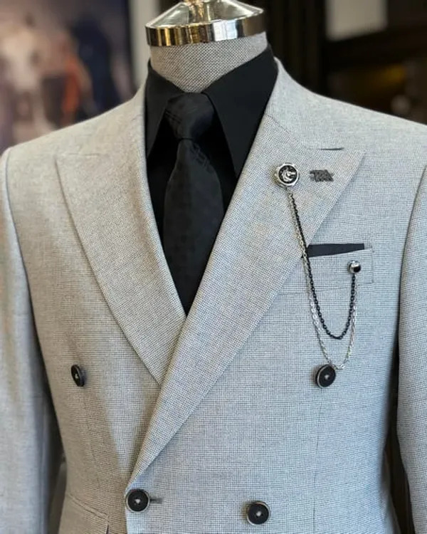 Ash_Grey_Terry_Cotton_Double_Breasted_Suit_For_Men