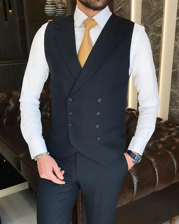 Carbon_Blue_Terry_Cotton_Single_Breasted_3_Piece_Suit_For_Men