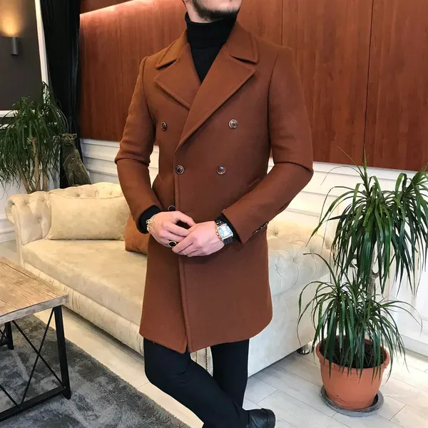Brown_Tweed_Slim_Fit_Double_Breasted_Coat_For_Men