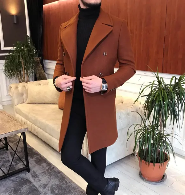Brown_Tweed_Slim_Fit_Double_Breasted_Coat_For_Men