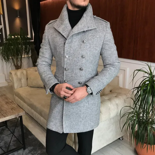 Ash_Grey_Tweed_Double_Breasted_Coat_For_Men