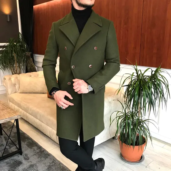 Green_Tweed_Slim_Fit_Double_Breasted_Coat_For_Men