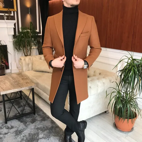 Tan_Tweed_Double_Breasted_Overcoat_For_Men