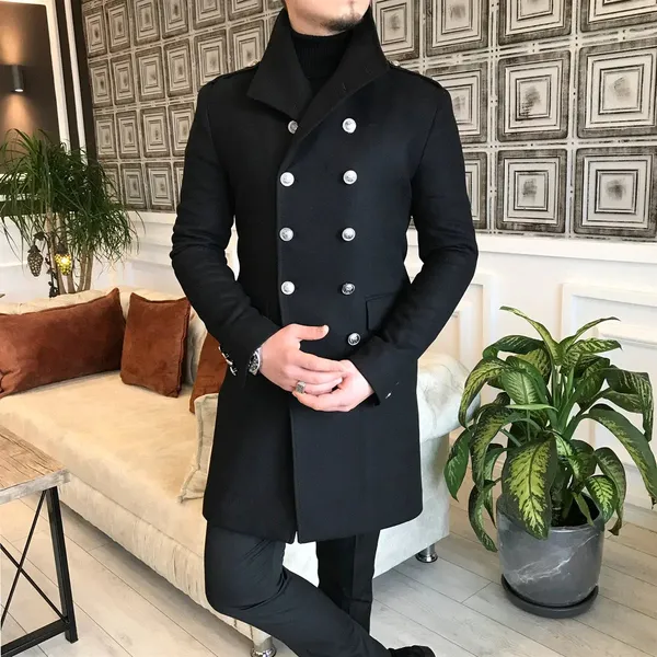 Black_Tweed_Double_Breasted_Overcoat_For_Men