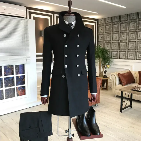 Black_Tweed_Double_Breasted_Overcoat_For_Men