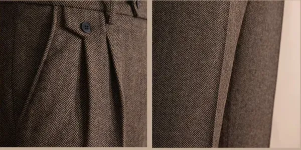 Khaki_Herringbone_Straight_Fit_Gurkha_Pants_For_Men