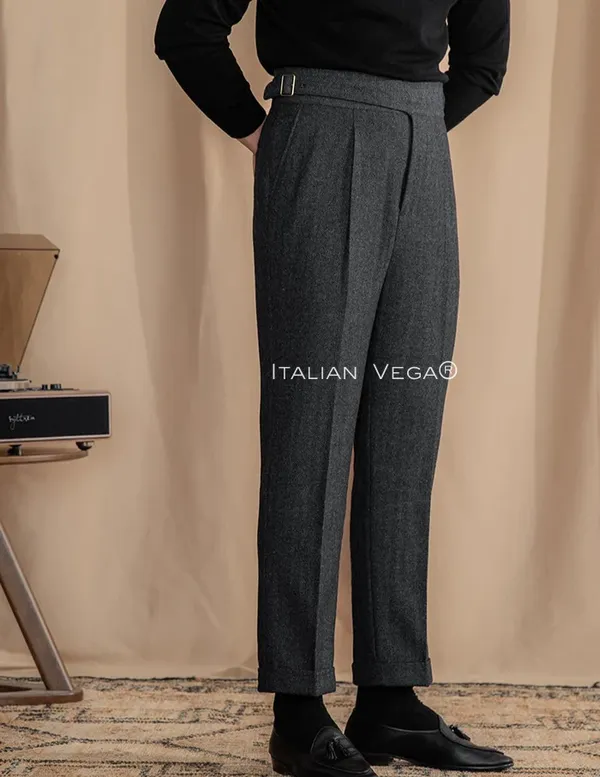 Deep_Grey_Herringbone_Straight_Fit_Gurkha_Trousers_For_Men