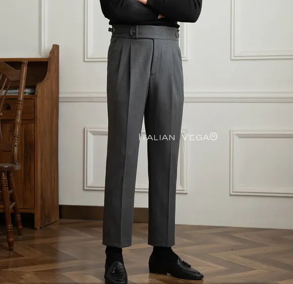 Grey_Herringbone_Straight_Fit_Gurkha_Pants_For_Men