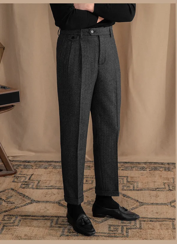 Grey_Herringbone_Straight_Fit_Gurkha_Trousers_For_Men