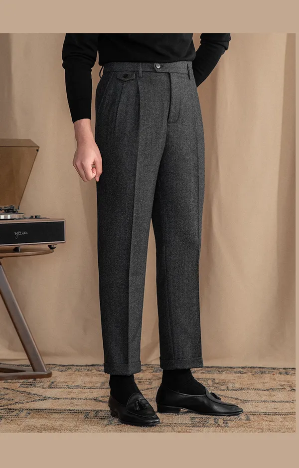Grey_Herringbone_Straight_Fit_Gurkha_Trousers_For_Men