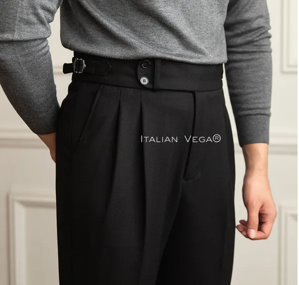 Black_Herringbone_Buttoned_Gurkha_Trousers_For_Men